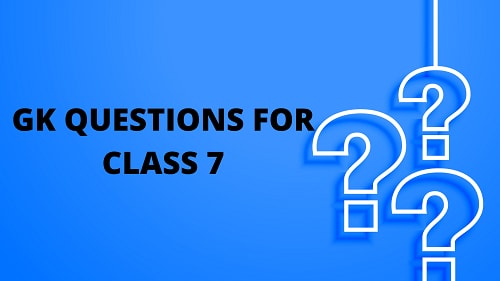 quiz questions with answers for class 7